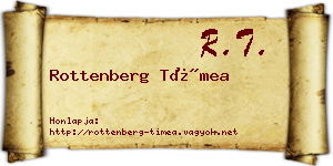 Rottenberg Tímea névjegykártya